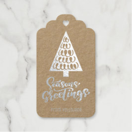 Elegante individuell anpassbare Weihnachtsfeiertag Geschenkanhänger