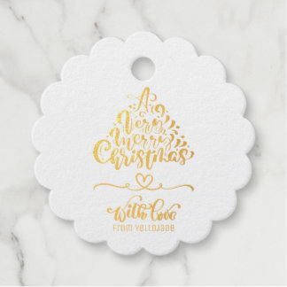 Elegante individuell anpassbare Weihnachtsfeiertag Geschenkanhänger