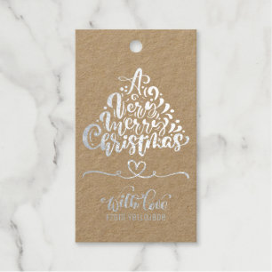 Elegante, individuell anpassbare Weihnachtslieder- Geschenkanhänger