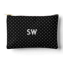 Elegante Initialen Punkte Geschenkbeutel