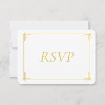 Elegante Insel-Zitrus-Gelb-Grün-Hochzeits-RSVP