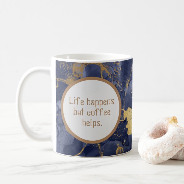 Elegante inspirierende Kaffee-Tasse Kaffeetasse (Mit Donut)