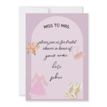 Elégante invitation à la douche nuptiale