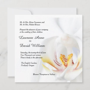 Elégante invitation à un mariage sur mesure avec o
