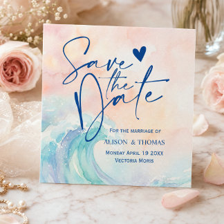 Élégante invitation aquarelle pastel | Douce rose