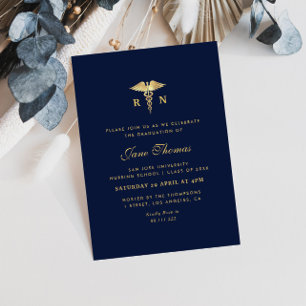 Élégante invitation de diplôme de l'école de scien