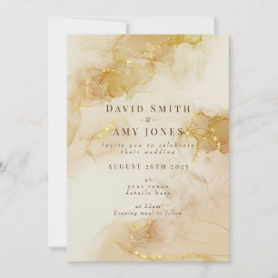 Elégante invitation de mariage avec arrière - plan