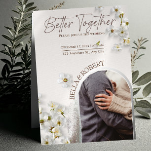 Elégante invitation de mariage avec Parties scinti