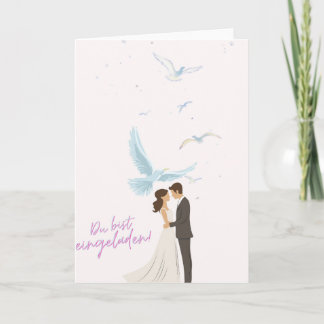 Élégante invitation de mariage Vous êtes invité! m