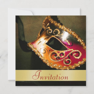 Elégante invitation de Noël Masquerade
