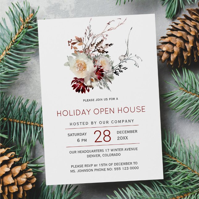 Elégante invitation de vacances d'hiver (Créateur téléchargé)