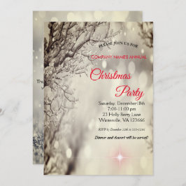 Élégante invitation festive de Noël