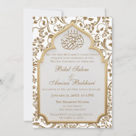 Elegante Islamische Hochzeit Einladung