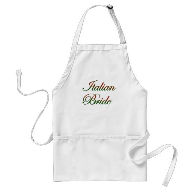 Elegante italienische Braut Schürze (Vorne)