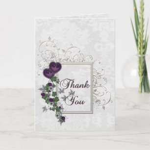 Elegante Ivy Hochzeitssuite Dankeschön Dankeskarte