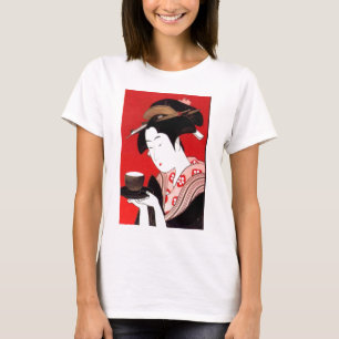 Elegante japanische Dame Tee Servierzeremonie Kuns