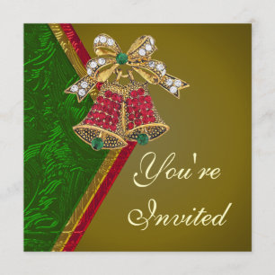 Elegante Jeweled Bell-Party Einladung