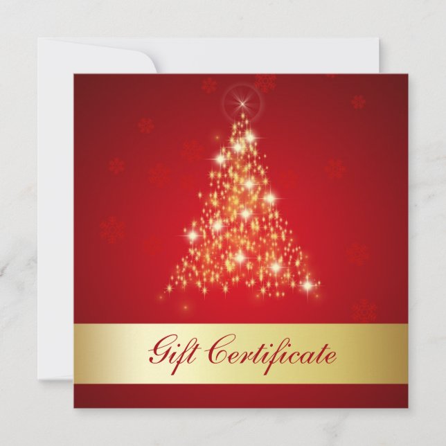 Elégante Joyeux Noël Joyeux Carte cadeau Arbre (Devant)