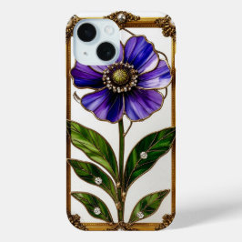 Elegante Jugendstil-Blume aus festem Glas Case-Mate iPhone Hülle
