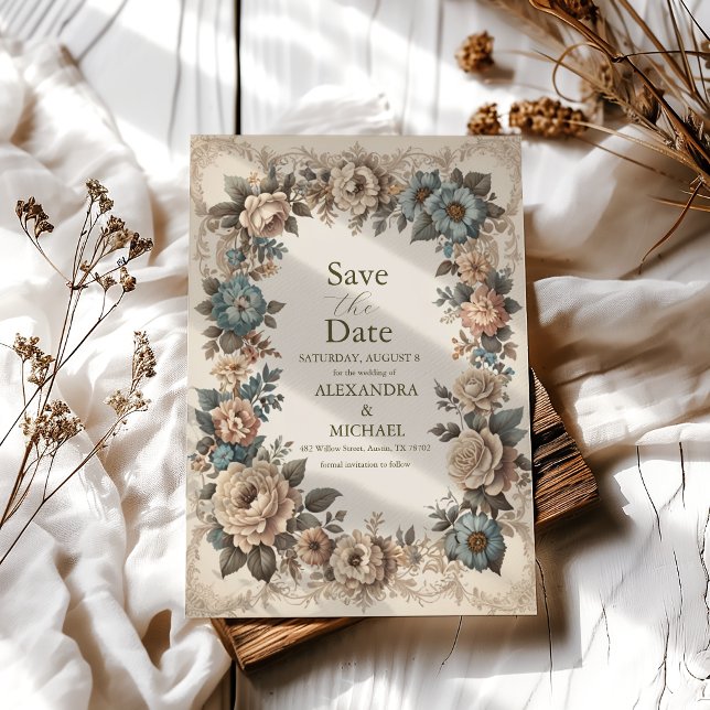 Elegante Jugendstil-Einladung zur Hochzeit Save The Date (Von Creator hochgeladen)
