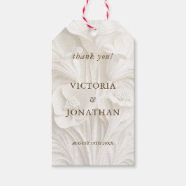 Elegante Jugendstil Hochzeit Vielen Dank Geschenkanhänger