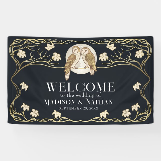 Elegante Jugendstil-Hochzeiten Banner (Horizontal)