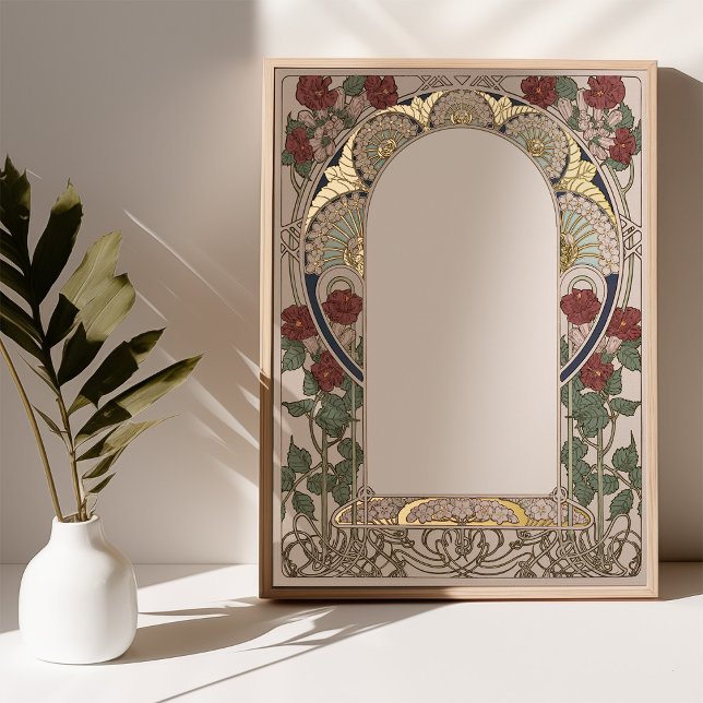 Elegante Jugendstil Inspirierte Ketubah Handwritin Foliendrucke (Von Creator hochgeladen)