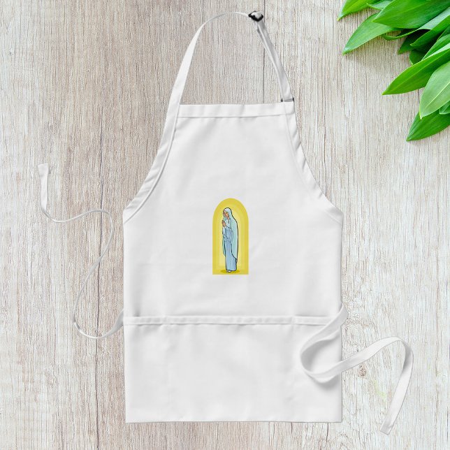 Elegante Jungfrau Maria Katholische Religiöse Schürze (Von Creator hochgeladen)