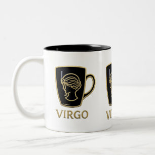 Elegante Jungfrau-Sternzeichen-Tasse Zweifarbige Tasse