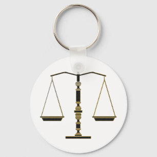 Elegante Justizskala Anwaltskanzlei Schlüsselanhänger