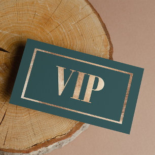 Elegante Kadettengrün-Roségold-VIP-Karten-Clubmitg Visitenkarte