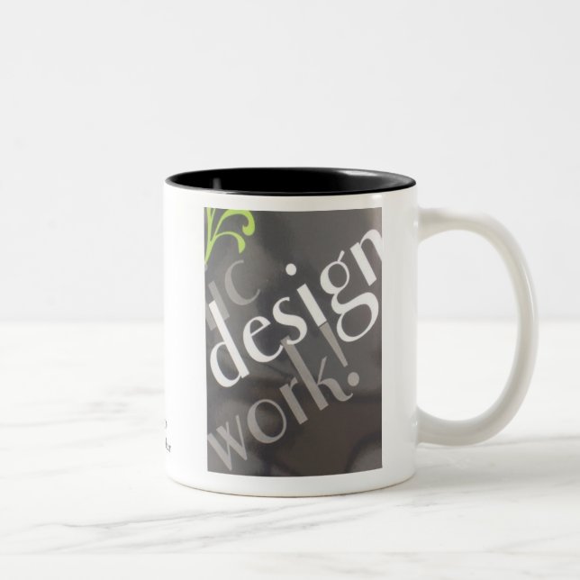 Elegante Kaffee-Tasse Zweifarbige Tasse (Rechts)