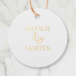 Elegante Kaffeebene Einfache botanische Bohemisch Geschenkanhänger