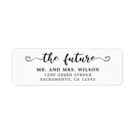 Elegante Kalligrafie Black & White Wedding