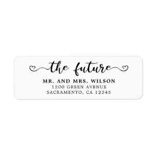 Elegante Kalligrafie Black & White Wedding