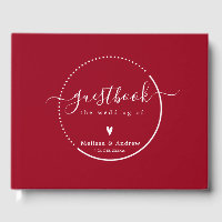 Elegante Kalligrafie - Carmine Red Wedding