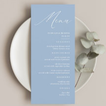Elegante Kalligrafie Dusty Blue Hochzeit