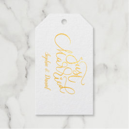 Elegante Kalligrafie, einfach verheiratet Geschenkanhänger
