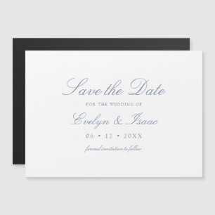 Elegante Kalligrafie-Hochzeit-Save-the-Date-Magnet Magnetkarte