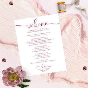 Elegante Kalligrafie-Hochzeitsplan - erschwinglich