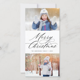 Elegante Kalligrafie Script Frohe Weihnachten 2 Fo