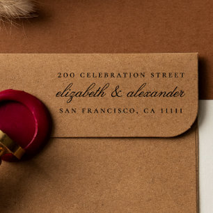 Elegante Kalligrafie-Skript   Benutzerdefinierte R Permastempel