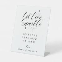 Elegante Kalligrafie Wedding Sparkler Send-off