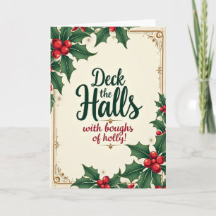 Elegante Kalligrafie-Weihnachtskarte Karte