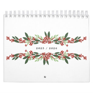 Elegante Kalligraphie Handgemalt Weihnachtszeit Cu Kalender
