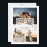 Elegante Kalligraphie-Imitate Vellum-Effekt 3 Foto Save The Date<br><div class="desc">Moderne und elegante Design gedruckte Kalligraphie Imitats Vellum Effekt 3 Foto Hochzeit Speichern Sie das Datum,  das mit Ihrem Text angepasst werden kann. Bitte klicken Sie auf den Button "Anpassen" und verwenden Sie unser Design-Tool,  um diese Vorlage zu ändern. Karo im Grafikdesign-Store für andere Produkte,  die diesem Design entsprechen!</div>
