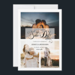 Elegante Kalligraphie-Imitate Vellum-Effekt 3 Foto Save The Date<br><div class="desc">Moderne und elegante Design gedruckte Kalligraphie Imitats Vellum Effekt 3 Foto Hochzeit Speichern Sie das Datum, das mit Ihrem Text angepasst werden kann. Bitte klicken Sie auf den Button "Anpassen" und verwenden Sie unser Design-Tool, um diese Vorlage zu ändern. Karo im Grafikdesign-Store für andere Produkte, die diesem Design entsprechen!</div>
