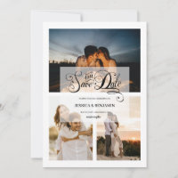 Elegante Kalligraphie-Imitate Vellum-Effekt 3 Foto