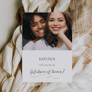 Elegante Kalligraphie Matron of Honorar Vorschlag Einladung