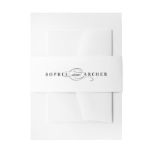 Elegante Kalligraphie Schwarz-Weiß-Hochzeit